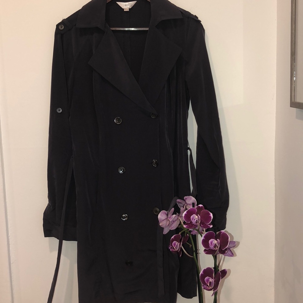Zoa Trench Coat Dress-just beautiful - Picture 3 of 15